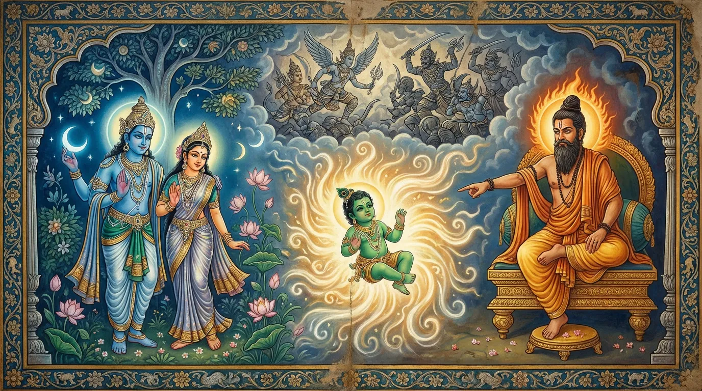 The mythological birth of Budha