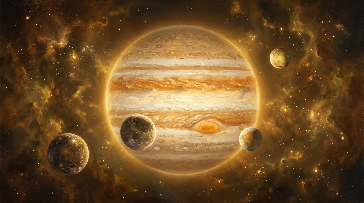Astronomical view of Jupiter