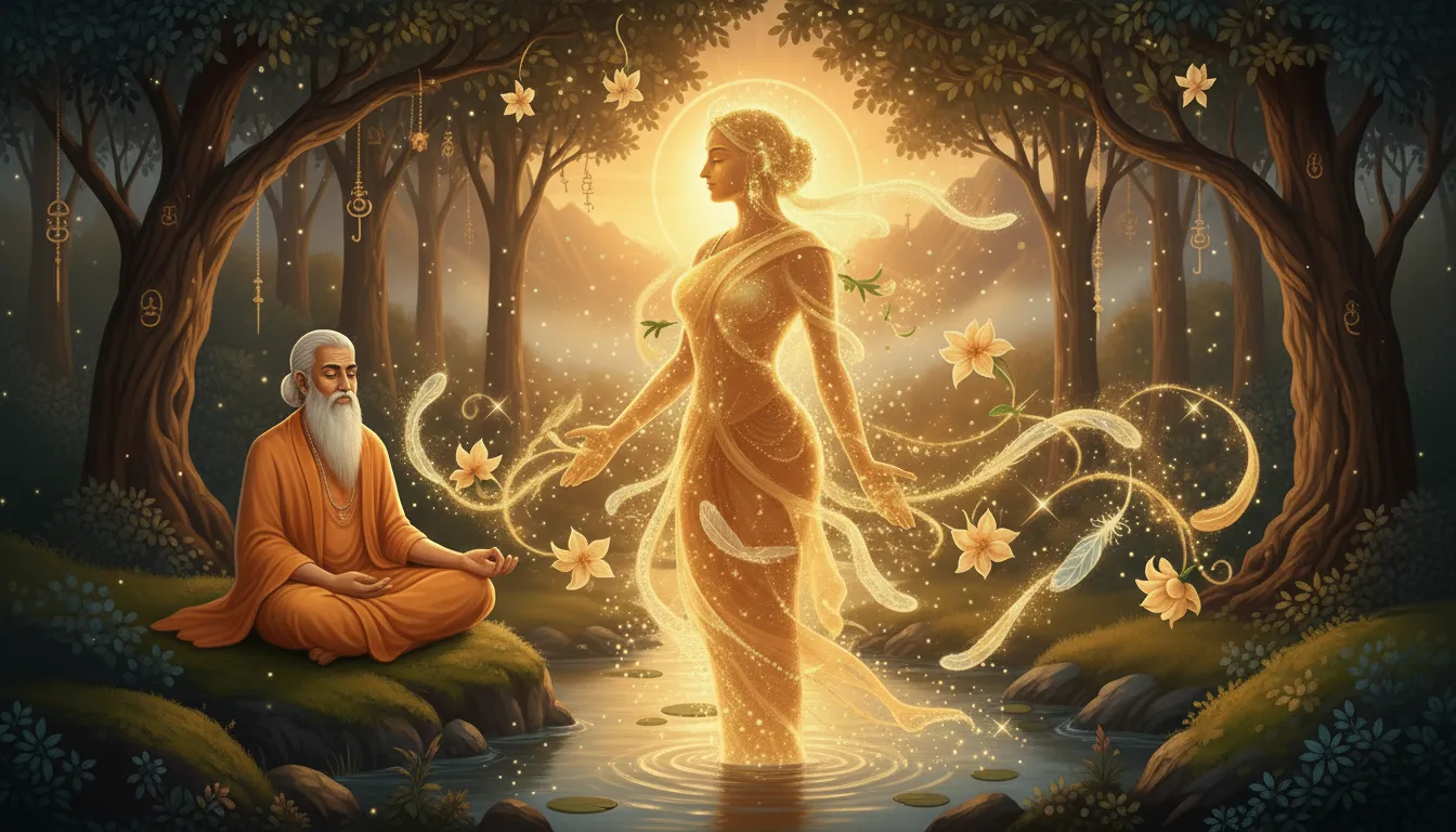The mystical creation of Lopamudra from the perfections of nature