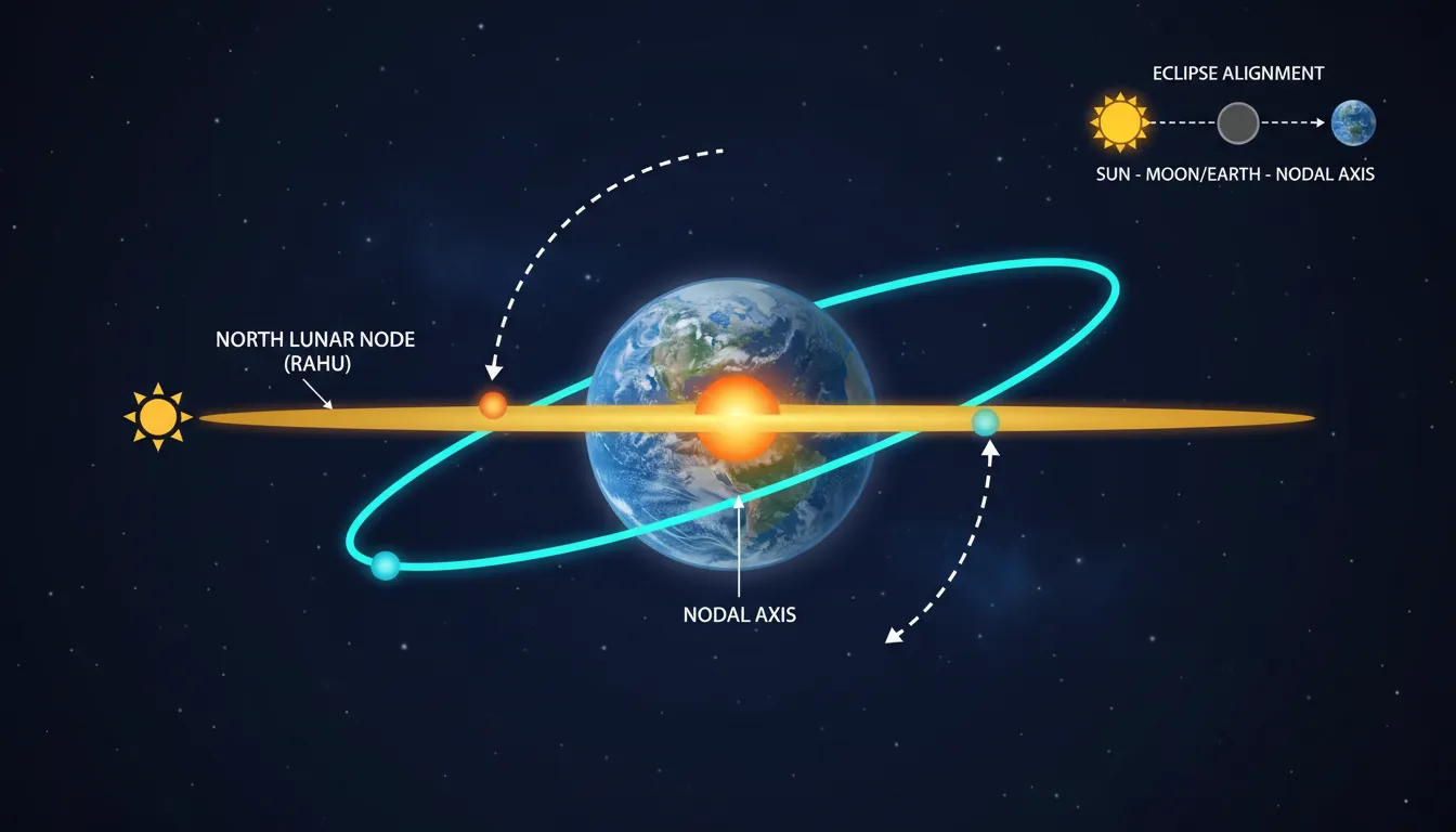 The astronomical concept of Rahu as the North Lunar Node
